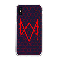 Чехол iPhone XS Max матовый WATCH DOGS LEGION ВОТЧ ДОГС, цвет: 3D-белый