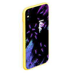 Чехол iPhone XS Max матовый FORTNITE MARSHMELLO, цвет: 3D-желтый — фото 2