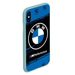 Чехол iPhone XS Max матовый BMW БМВ, цвет: 3D-мятный — фото 2