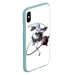 Чехол iPhone XS Max матовый Re:Zero, цвет: 3D-мятный — фото 2