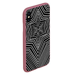 Чехол iPhone XS Max матовый BRING ME THE HORIZON DARK, цвет: 3D-малиновый — фото 2