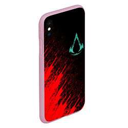 Чехол iPhone XS Max матовый Assassins Creed Valhalla, цвет: 3D-розовый — фото 2