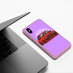 Чехол iPhone XS Max матовый БМВ Пандем, цвет: 3D-розовый — фото 2
