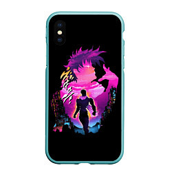 Чехол iPhone XS Max матовый JoJo’s Bizarre Adventure, цвет: 3D-мятный