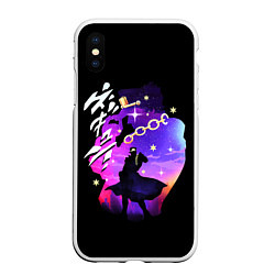 Чехол iPhone XS Max матовый JoJo’s Bizarre Adventure, цвет: 3D-белый