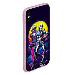 Чехол iPhone XS Max матовый JoJo’s Bizarre Adventure, цвет: 3D-розовый — фото 2