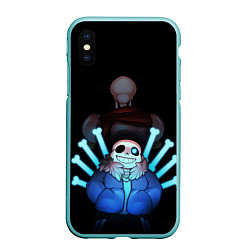 Чехол iPhone XS Max матовый UNDERTALE, цвет: 3D-мятный