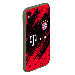 Чехол iPhone XS Max матовый BAYERN MUNCHEN БАВАРИЯ, цвет: 3D-темно-зеленый — фото 2