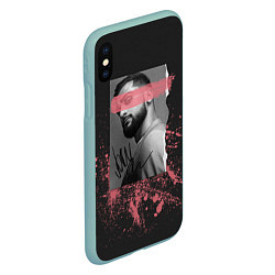 Чехол iPhone XS Max матовый JONY, цвет: 3D-мятный — фото 2