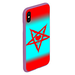 Чехол iPhone XS Max матовый GHOSTEMANE, цвет: 3D-фиолетовый — фото 2