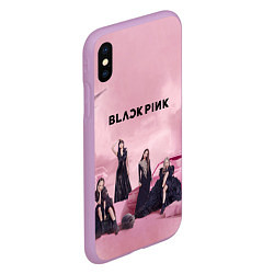 Чехол iPhone XS Max матовый BLACKPINK x PUBG, цвет: 3D-сиреневый — фото 2