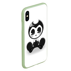 Чехол iPhone XS Max матовый Bendy And The Ink Machine, цвет: 3D-салатовый — фото 2