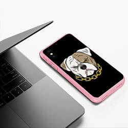 Чехол iPhone XS Max матовый Бульдог, цвет: 3D-баблгам — фото 2