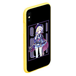 Чехол iPhone XS Max матовый Genshin Impact, цвет: 3D-желтый — фото 2