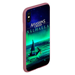 Чехол iPhone XS Max матовый VALHALLA, цвет: 3D-малиновый — фото 2