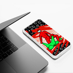 Чехол iPhone XS Max матовый MASTER AMONG US, цвет: 3D-белый — фото 2