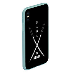 Чехол iPhone XS Max матовый Ronin, цвет: 3D-мятный — фото 2