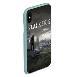 Чехол iPhone XS Max матовый STALKER 2, цвет: 3D-мятный — фото 2