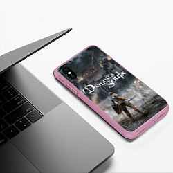 Чехол iPhone XS Max матовый Demons Souls, цвет: 3D-розовый — фото 2