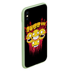 Чехол iPhone XS Max матовый Головоломка, цвет: 3D-салатовый — фото 2
