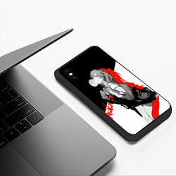 Чехол iPhone XS Max матовый Asuka Langley Evangelion, цвет: 3D-черный — фото 2