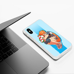 Чехол iPhone XS Max матовый Hinata, цвет: 3D-белый — фото 2