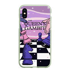 Чехол iPhone XS Max матовый The Queens Gambit, цвет: 3D-салатовый