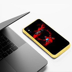 Чехол iPhone XS Max матовый Among Us, цвет: 3D-желтый — фото 2