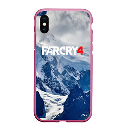 Чехол iPhone XS Max матовый FARCRY 4 S, цвет: 3D-малиновый