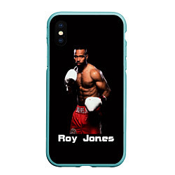 Чехол iPhone XS Max матовый Roy Jones, цвет: 3D-мятный