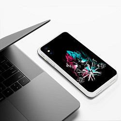 Чехол iPhone XS Max матовый DRAGON BALL, цвет: 3D-белый — фото 2