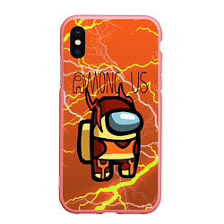 Чехол iPhone XS Max матовый Among Us Lightning Z, цвет: 3D-баблгам