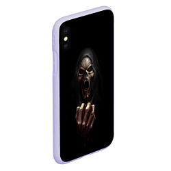 Чехол iPhone XS Max матовый Древний Вампир, цвет: 3D-светло-сиреневый — фото 2