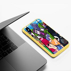 Чехол iPhone XS Max матовый BRAWL STARS ALL BRAWL, цвет: 3D-желтый — фото 2