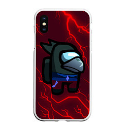 Чехол iPhone XS Max матовый AMONG US - BRAWL STARS CROW, цвет: 3D-белый