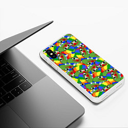 Чехол iPhone XS Max матовый ПЕПЕ КЛОУН, цвет: 3D-белый — фото 2