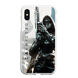 Чехол iPhone XS Max матовый DESTINY, HUNTER, цвет: 3D-белый