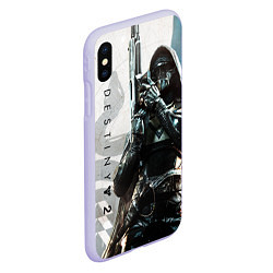 Чехол iPhone XS Max матовый DESTINY, HUNTER, цвет: 3D-светло-сиреневый — фото 2