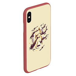 Чехол iPhone XS Max матовый Унесённые призраками, цвет: 3D-красный — фото 2