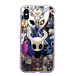 Чехол iPhone XS Max матовый HOLLOW KNIGHT, цвет: 3D-сиреневый