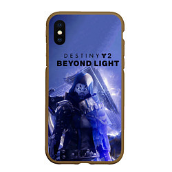 Чехол iPhone XS Max матовый Destiny 2 : Beyond Light, цвет: 3D-коричневый