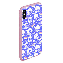 Чехол iPhone XS Max матовый Undertale, цвет: 3D-розовый — фото 2