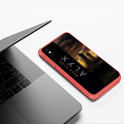 Чехол iPhone XS Max матовый Half-Life Alyx, цвет: 3D-красный — фото 2