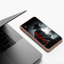 Чехол iPhone XS Max матовый Assassin’s Creed, цвет: 3D-коричневый — фото 2