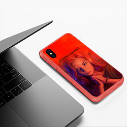 Чехол iPhone XS Max матовый Queens Gambit Ход Королевы, цвет: 3D-красный — фото 2