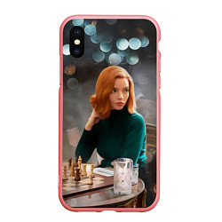 Чехол iPhone XS Max матовый Queens Gambit Ход Королевы, цвет: 3D-баблгам