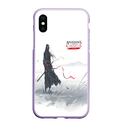 Чехол iPhone XS Max матовый ASSASSINS CREED, цвет: 3D-светло-сиреневый