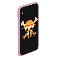 Чехол iPhone XS Max матовый One piece, цвет: 3D-розовый — фото 2