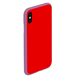 Чехол iPhone XS Max матовый КРАСНАЯ МАСКА, цвет: 3D-фиолетовый — фото 2