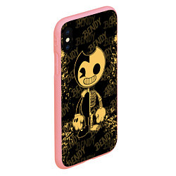 Чехол iPhone XS Max матовый Bendy And The Ink Machine краска, цвет: 3D-баблгам — фото 2